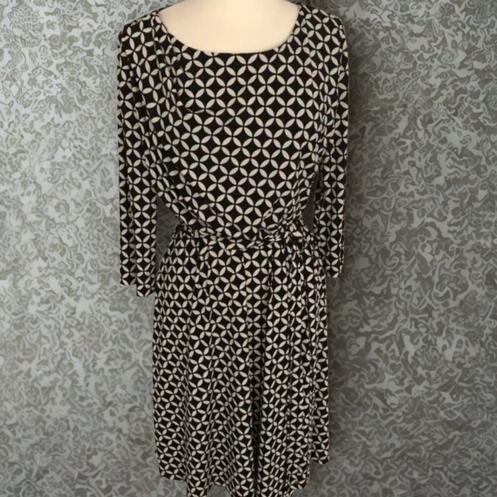 Coldwater Creek Black & Cream Dress